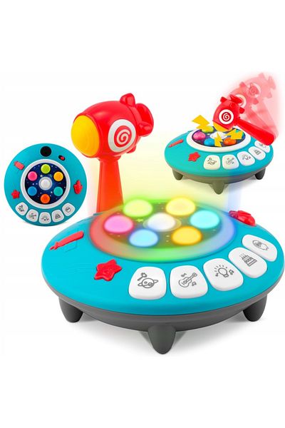 ideal STORE Children's toy UFO Spaceship idealSTORE, with Hammer and Lights, Melodies, Develops Motor Skills