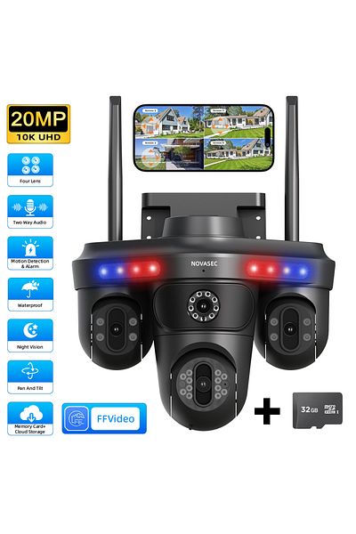 Novasec Homeshield Wireless Quad Cctv Surveillance Camera
