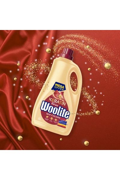 Woolite Detergent lichid de rufe Keratin Therapy Color 60 spălări 3,6 l