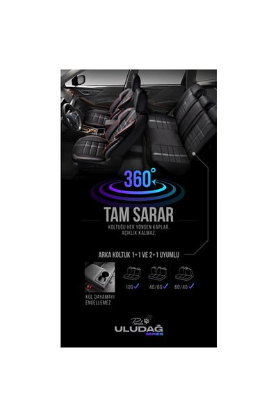 ideal STORE Huse Saune Auto Universale idealSTORE model Premium PANDA, material Anti-alunecare, Respirabil, Cusa