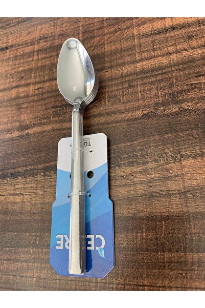 ENASHOP Stainless Steel Dessert Spoon Set – 12 Pieces – Classic Flat Model