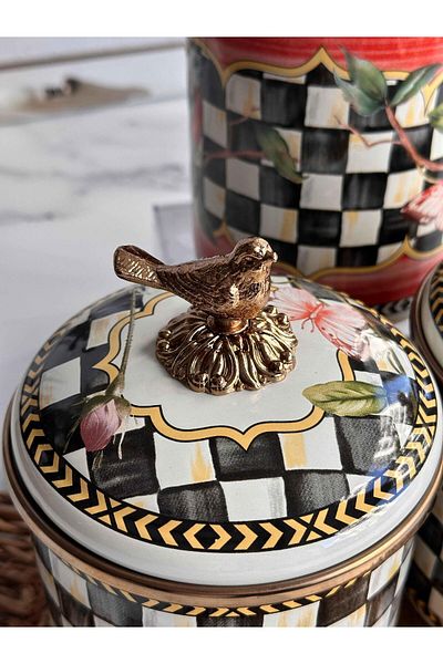 ROSSEV Paradise 3-Piece Enamel Jar Set