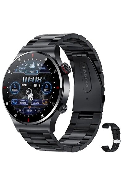 JustZEN Ceas inteligent JustZEN™ QW33, ecran tactil HD, apeluri Bluetooth 1,28", buton rotativ, notificări