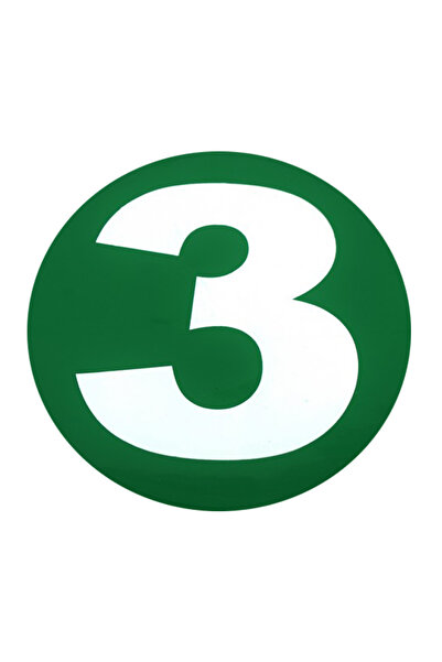 ideal STORE Abtibild tip Norma de Poluare EURO 3 IDL, Diametru 22cm , Culoare-Verde