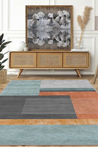 Aybek Rug Kesme Mutfak Halısı Desenli Dijital Baskı Yıkanabilir Kaymaz Taban İnce Salon Çocuk Halısı