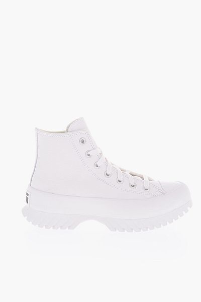 converse All Star Chuck Taylor 6Cm Textured Leather Lugged High-Top S