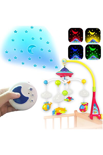 MalPlay Carusel pentru patut cu proiector UFO, Malplay 104997