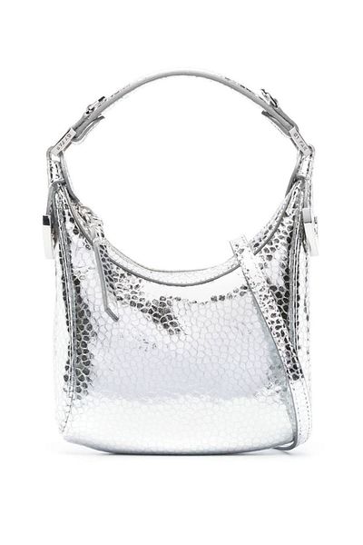 By Far By Far Cosmo Metallic Leather Handbag