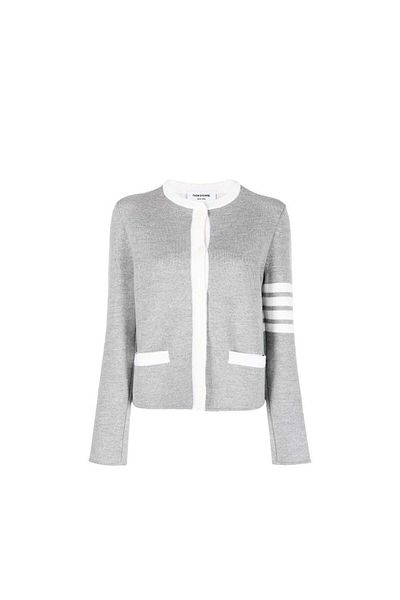 THOM BROWNE Thom Browne 4- Bar Wool Cardigan