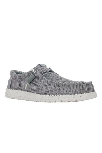 HEY DUDE Wally Stretch Sox Men's Shoes - Gray