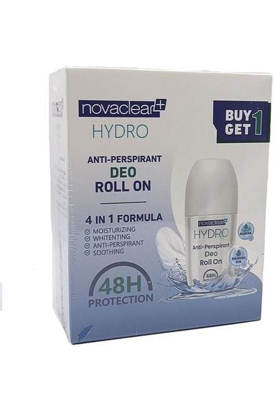 Novaclear Hydro Anti-Perspirant Deo Roll on (Buy 1, Get 1)