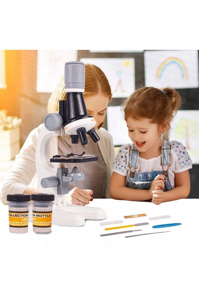 ideal STORE Microscop Stiintific Pentru Copii Scientific Microscope idealStore, Dimensiuni 21 x 12 x 7 cm, Trei