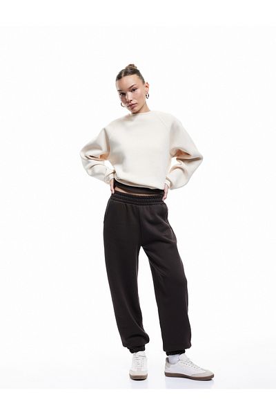 Koton Φούτερ Jogger Oversize με αναδιπλούμενες τσέπες και ελαστική μέση