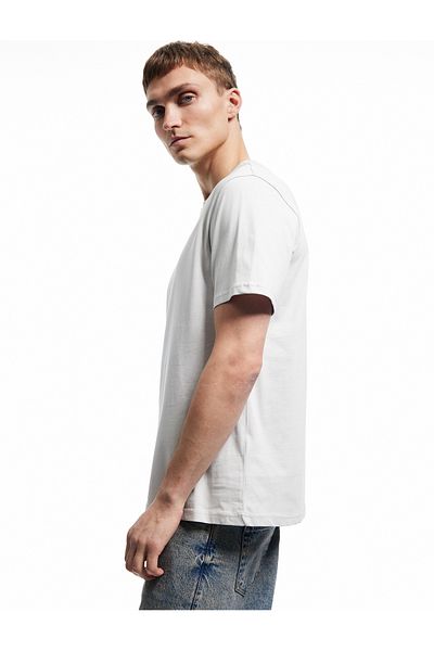 Koton Short Sleeve Crew Neck Regular Fit Cotton Minimal Printed T-Shirt