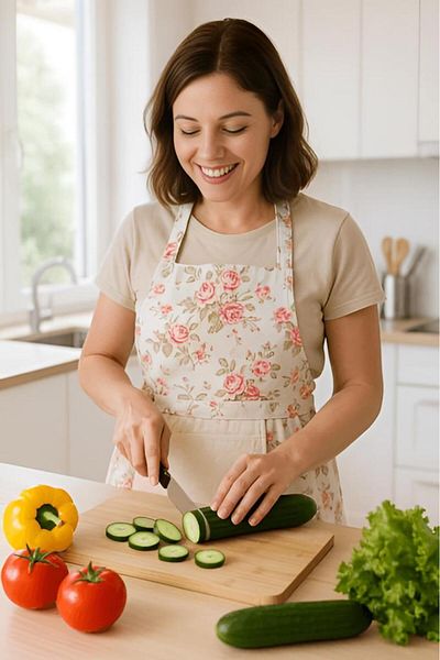 MODALİN Towel Kitchen Apron Practical Use Apron