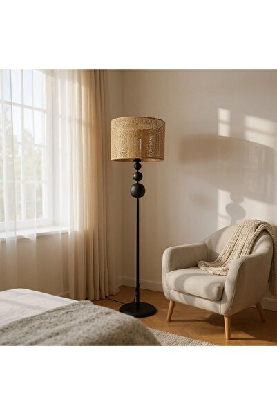 Ömür Avize roma modern tasarım rattan kumaş silindir lambader