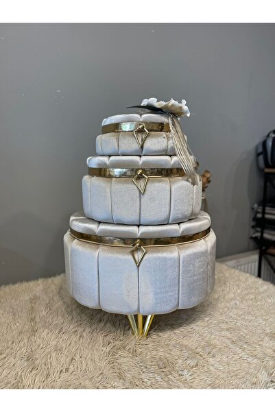 Benjamin Çeyiz 3'Lü Sandık Ayaklı Sandık ve Çiçek