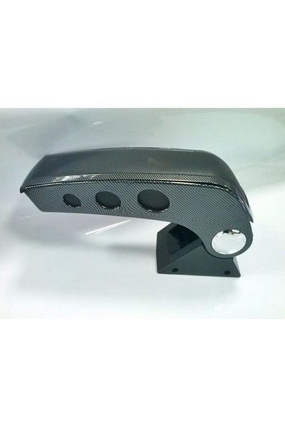 ideal STORE idealSTORE Universal Armrest with Carbon Black Metal Base, Dimensions 33 x 11 cm, Premium Material
