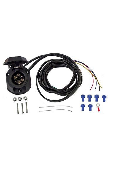 IDL Kit profesional IDL cablaj carlig pentru remorca cu conectare de 7 PINI , Contine 1x Priza , 1x cabl