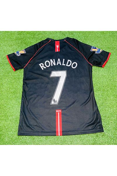 Lion Spor MANC UNITED ΜΑΥΡΟ ΚΟΝΤΟΜΑΝΙΚΟ RONALDO ΤΖΕΡΣΕΪ