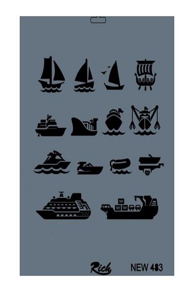 Rich Stencil New Series 483 25X35