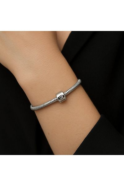 BY YASİN TOPÇU Steel Charm Bracelet – Love Written (18cm)