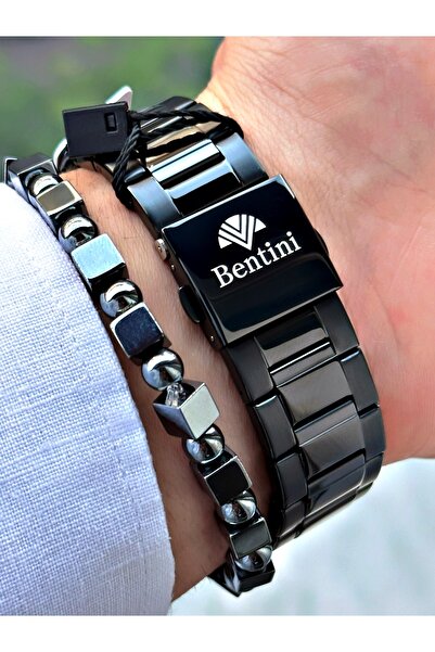 Bentini Men's Wrist Watch – Functional, Steel Band, Waterproof, 2-Year Warranty
