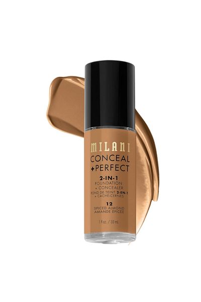 MILANI Conceal + Perfect 2-in-1 Foundation + Concealer – Spiced Almond (30 ml)