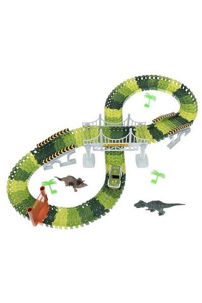 KRUZZEL Dinosaur toy set, dinosaur park