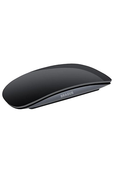 BRAGUS Wireless mouse, gestures, rechargeable, compatible with laptop, phone or tablet, plastic, black