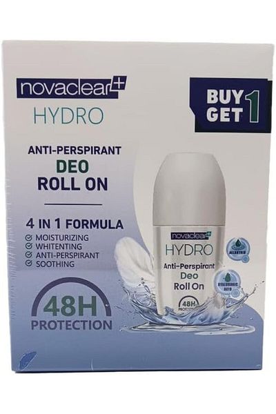 Novaclear Hydro Anti-Perspirant Deo Roll on (Buy 1, Get 1)