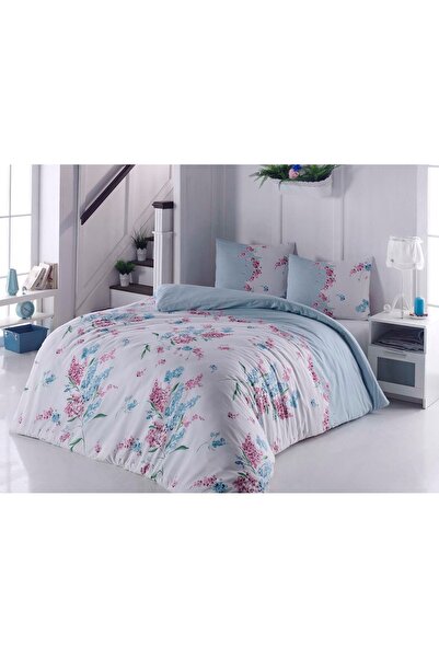 Fabeteks Chrysanthemum Flower Delux 80% Cotton Double Duvet Cover Set