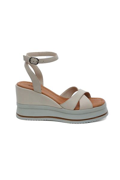 Greyder 59260 White Genuine Leather Women's Sandals