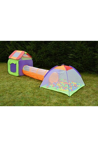 ideal STORE Σκηνή τούνελ 3 σε 1, πολύχρωμη, αυτοεπεκτεινόμενη, 2,5 κιλά