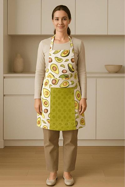MODALİN Towel Kitchen Apron Practical Use Apron