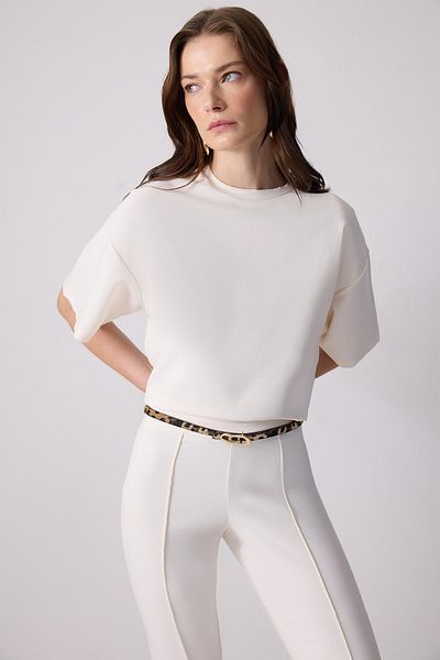 Touché Privé Asymmetric Buckle Thin Belt