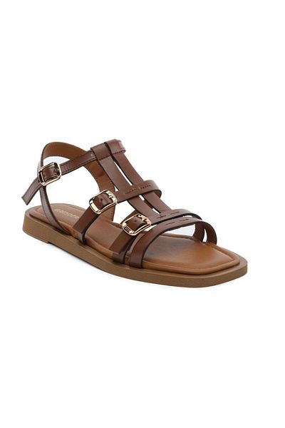 Greyder 59251 Tan Genuine Leather Women's Sandals