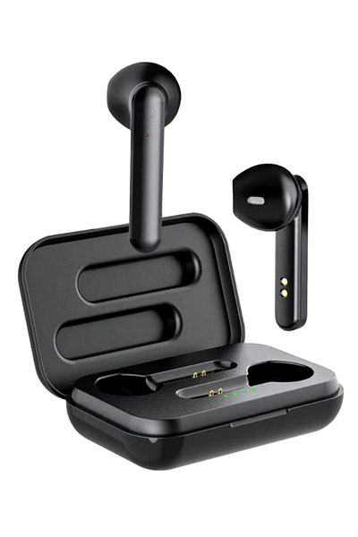 ideal STORE Casti Wireless Pro Q3 idealSTORE, Lumina led semnalizare, Bluetooth 5, Distanta functionala 10 m, In