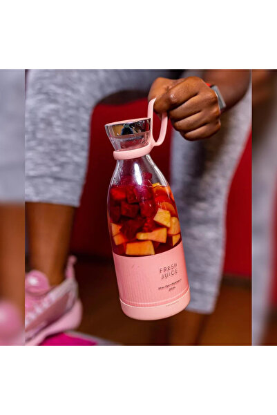 Fresh Juice Φορητό μπλέντερ για ποτά, FreshJuice Smart, ασύρματη φόρτιση, 4 λεπίδες, χωρητικότητα 350ml, πολλαπλή