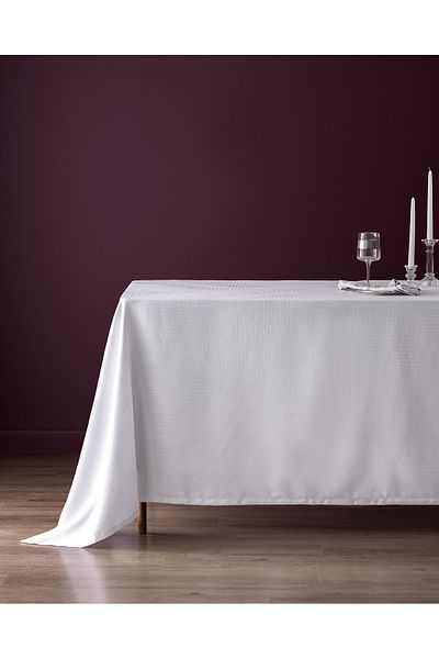 Madame Coco Clarice Tablecloth - White - 160X300 cm