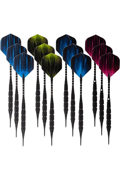 ideal STORE Set of 12 idealSTORE Professional Darts, Made of High Quality Material, 100 M Tips