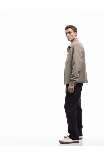 Koton Παντελόνι από ύφασμα με πλισέ oversize με λεπτομέρεια τσέπης