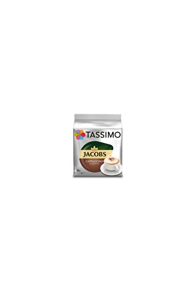 Jacobs Capsule cafea Tassimo Cappuccino, 8 capsule cafea + 8 capsule lapte, 260g