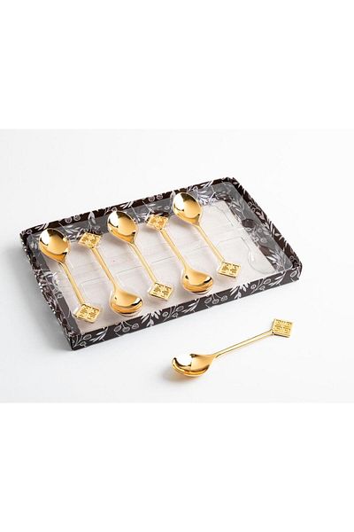 TOHFAT-AL MAIDAH 6 Givenchy Gold Teaspoon