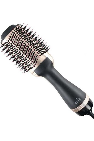 DLC Generic Hair Dryer With 360 Degree Swivel Ceramic Coating Powerful Brush For Curly And Straight Hair