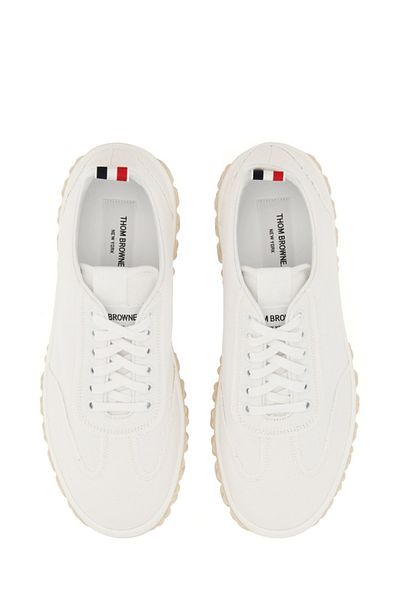 THOM BROWNE Cotton Canvas Sneaker