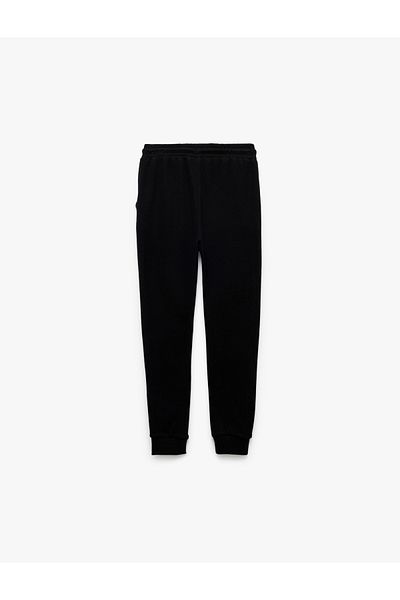 Koton Βαμβακερό εμπριμέ ελαστικό στη μέση Jogger Sweatpants