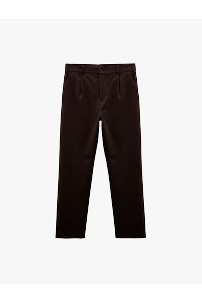 Koton Παντελόνι από ύφασμα με πλισέ oversize με λεπτομέρεια τσέπης