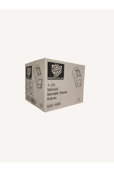 MSM 1-2'li Mühürlü Mandallı Tekli Otomat Kutusu -50 Adet