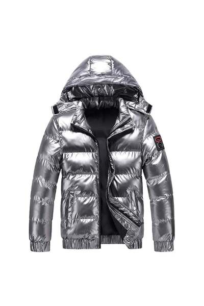 MBrands winter jacket with hood, waterproof L Silver